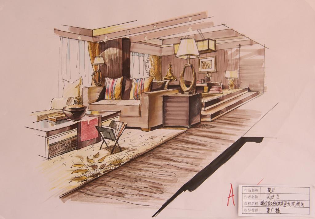 手绘作业-广州城建职业学院-艺术与设计学院
